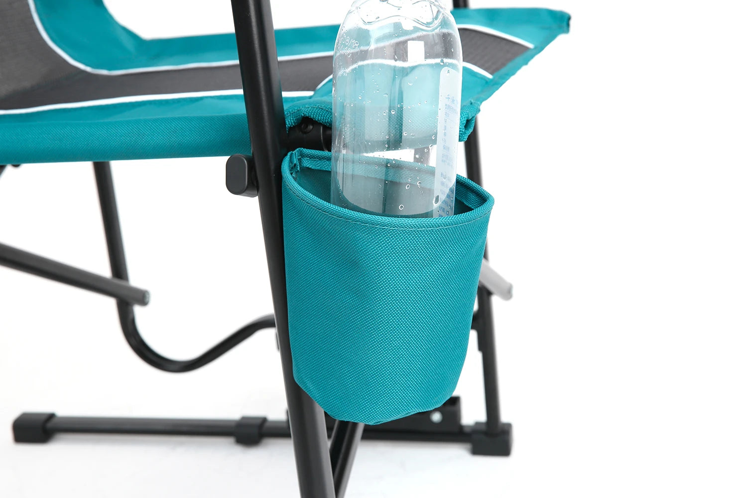 Outdoor Camping Chair, Portable Folding Lounge Moon Chair With Armrests, Drink Holder & Backrest For Outdoor Fishing Camping Trekker Essentials