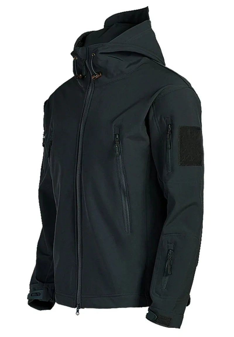 Men’s Tactical Hooded Jacket – Waterproof Softshell Military Utility Bomber for Outdoor & Casual Wear Trekker Essentials