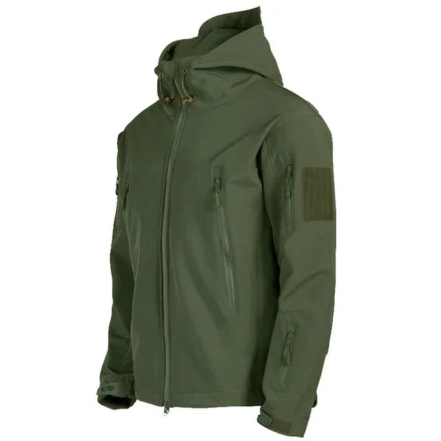 Men’s Tactical Hooded Jacket – Waterproof Softshell Military Utility Bomber for Outdoor & Casual Wear Trekker Essentials