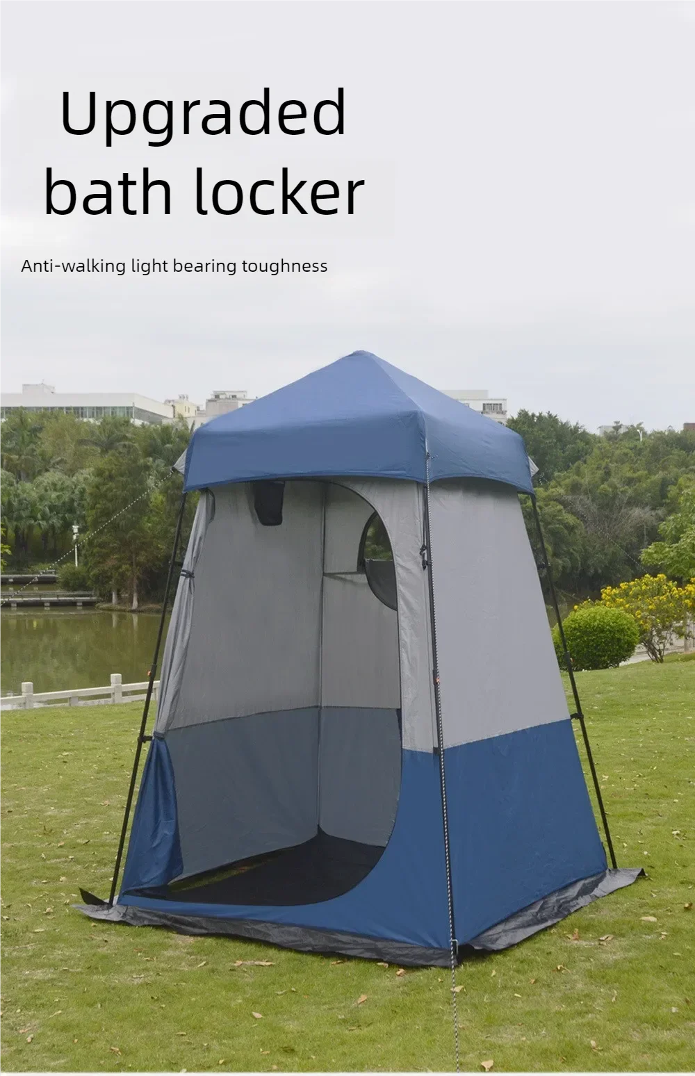 2-Person Pop-Up Shower Tent: Instant Automatic Privacy Shelter for Camping & Beach