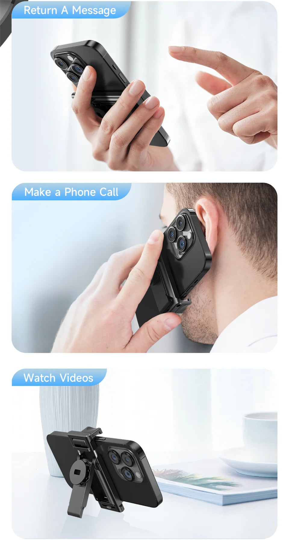 AI Tracking Selfie Stick - 360° Auto-Follow Tripod with Bluetooth Remote