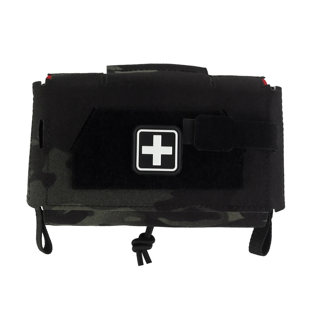 Camo Style MD2 Compact Trauma Kit Tactical IFAK Medical First Aid Pouch Outdoors Hunting Camping Patrol Survival Equipment Trekker Essentials