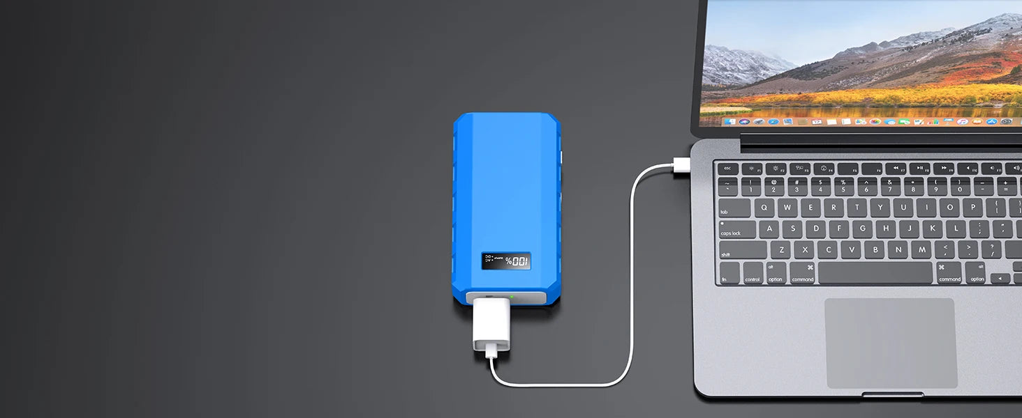 88.8Wh Portable Power Station - 65W AC/DC Outdoor Charger with Display