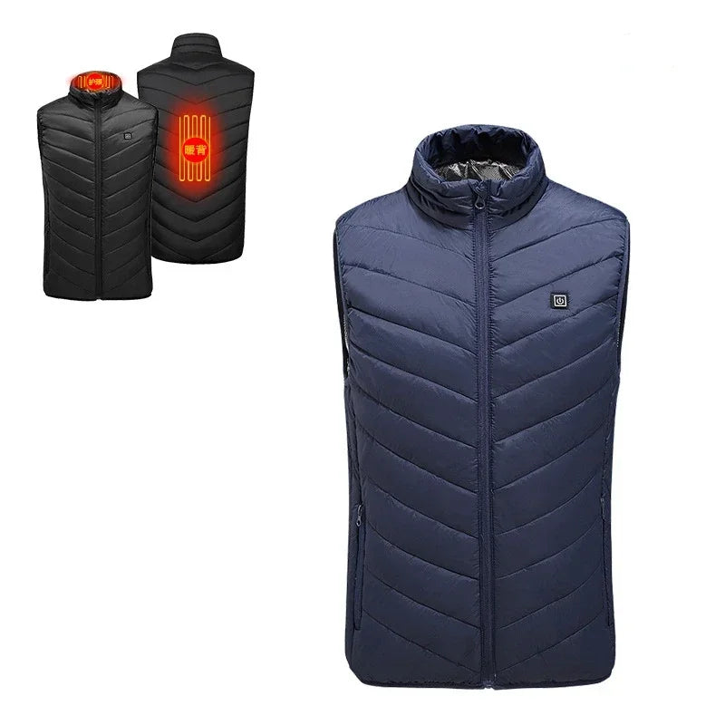 21-Zone Self-Heating Vest with USB Power | Men's & Women's Thermal Heated Jacket for Outdoor Activities
