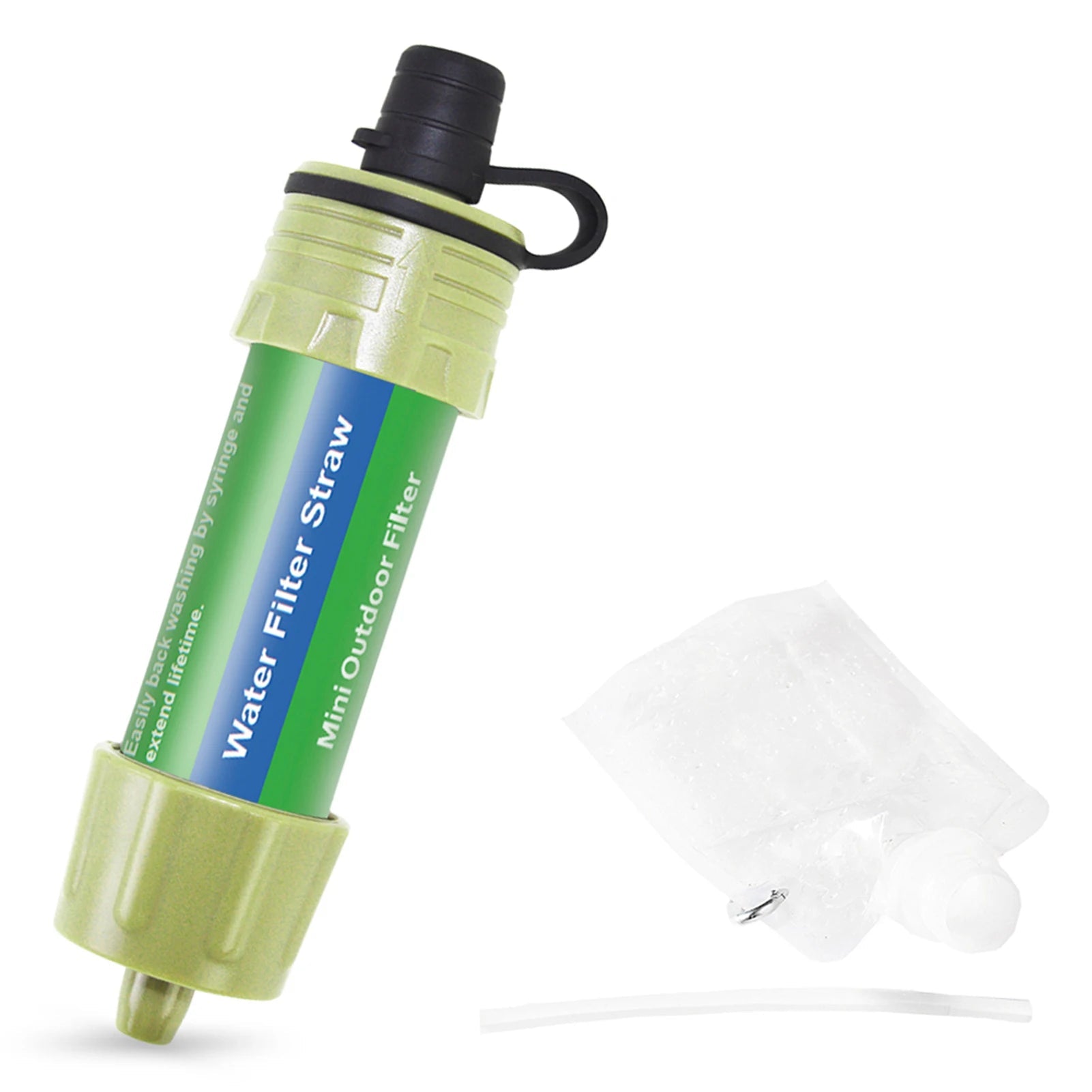 Portable Water Filter Straw – Emergency Survival Water Purifier for Camping, Hiking & Backpacking Trekker Essentials