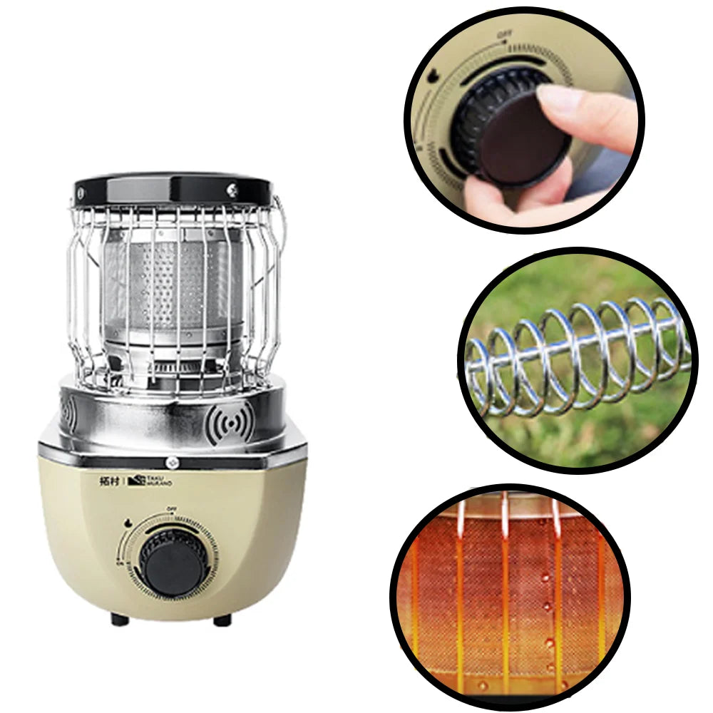 Portable Cassette Gas Heater | 2700W Outdoor Warmer for Camping, Patio & Emergency Heat