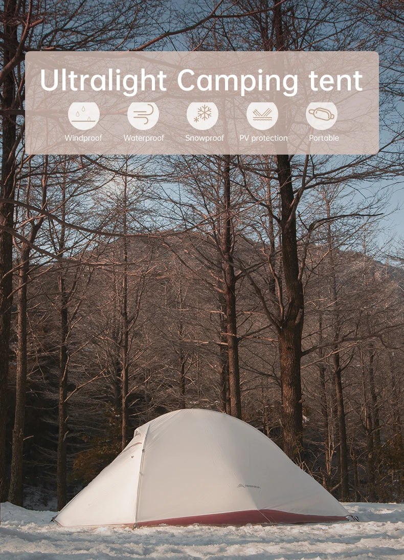Ultralight 1–2 Person Backpacking Tent – 20D Nylon Waterproof Trekking Tent for Hiking & Cycling Trekker Essentials
