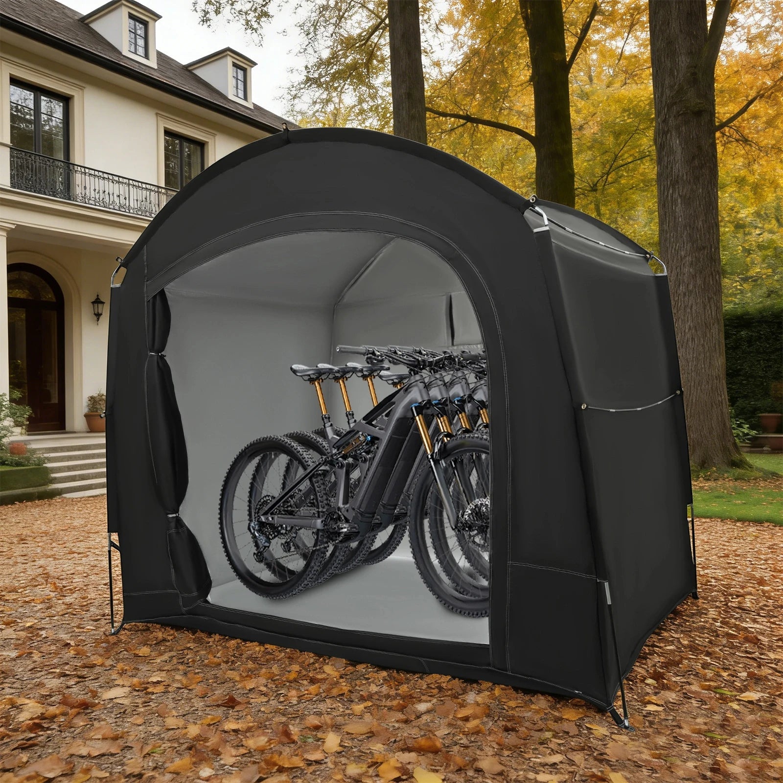 Portable Outdoor Bike Tent Travel Bike Storage Tent with Carry Bag Fits 3-4 Bikes for Bicycle Storage, Camping & Outdoor Equipment Trekker Essentials
