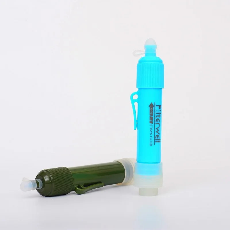 Portable Water Filter for Camping & Hiking – 0.01 Micron Backpacking Water Purifier with Squeeze Bag Trekker Essentials