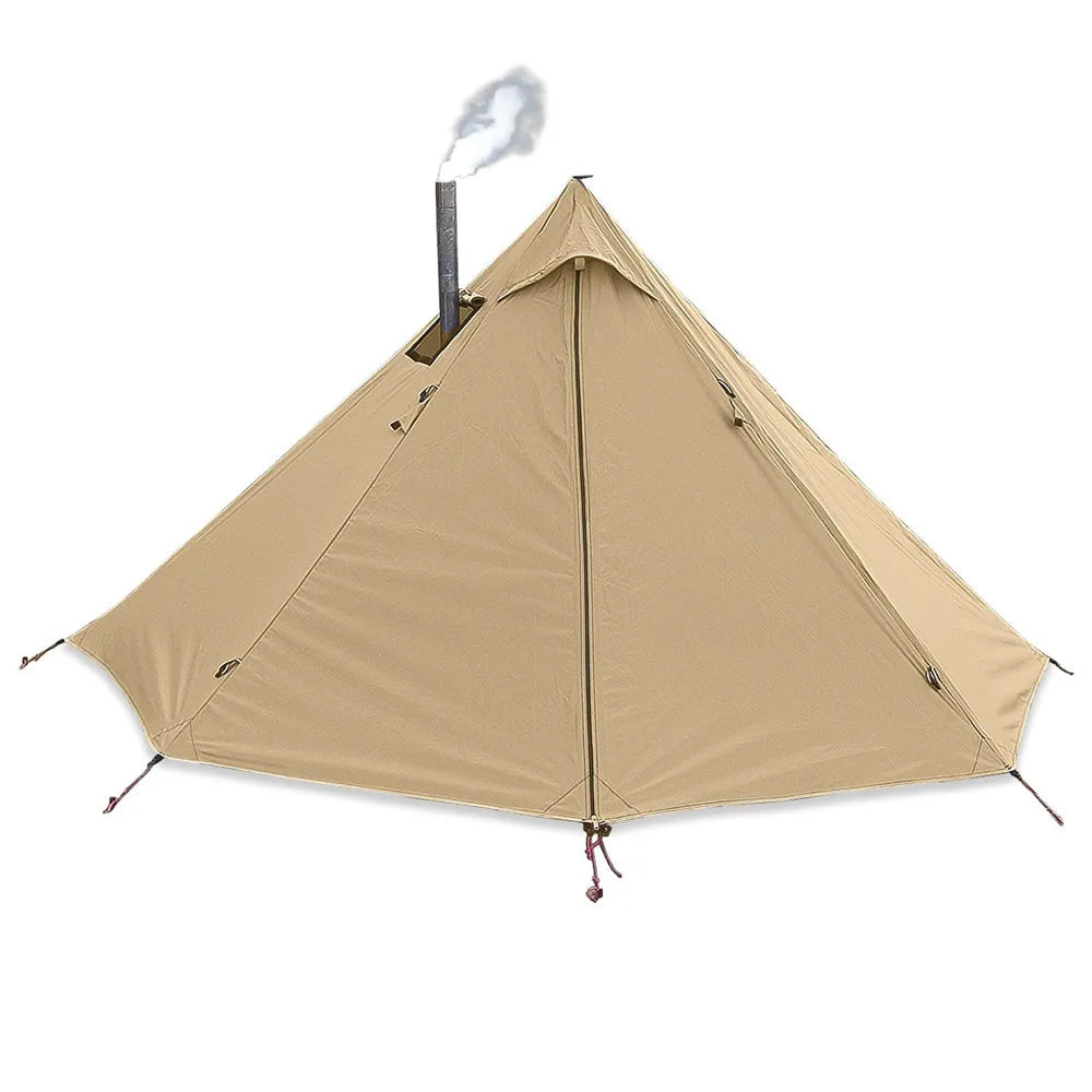 Ultralight Hot Tent with Chimney Port – 1 Person Pyramid Tipi Tent for Camping & Bushcraft Trekker Essentials