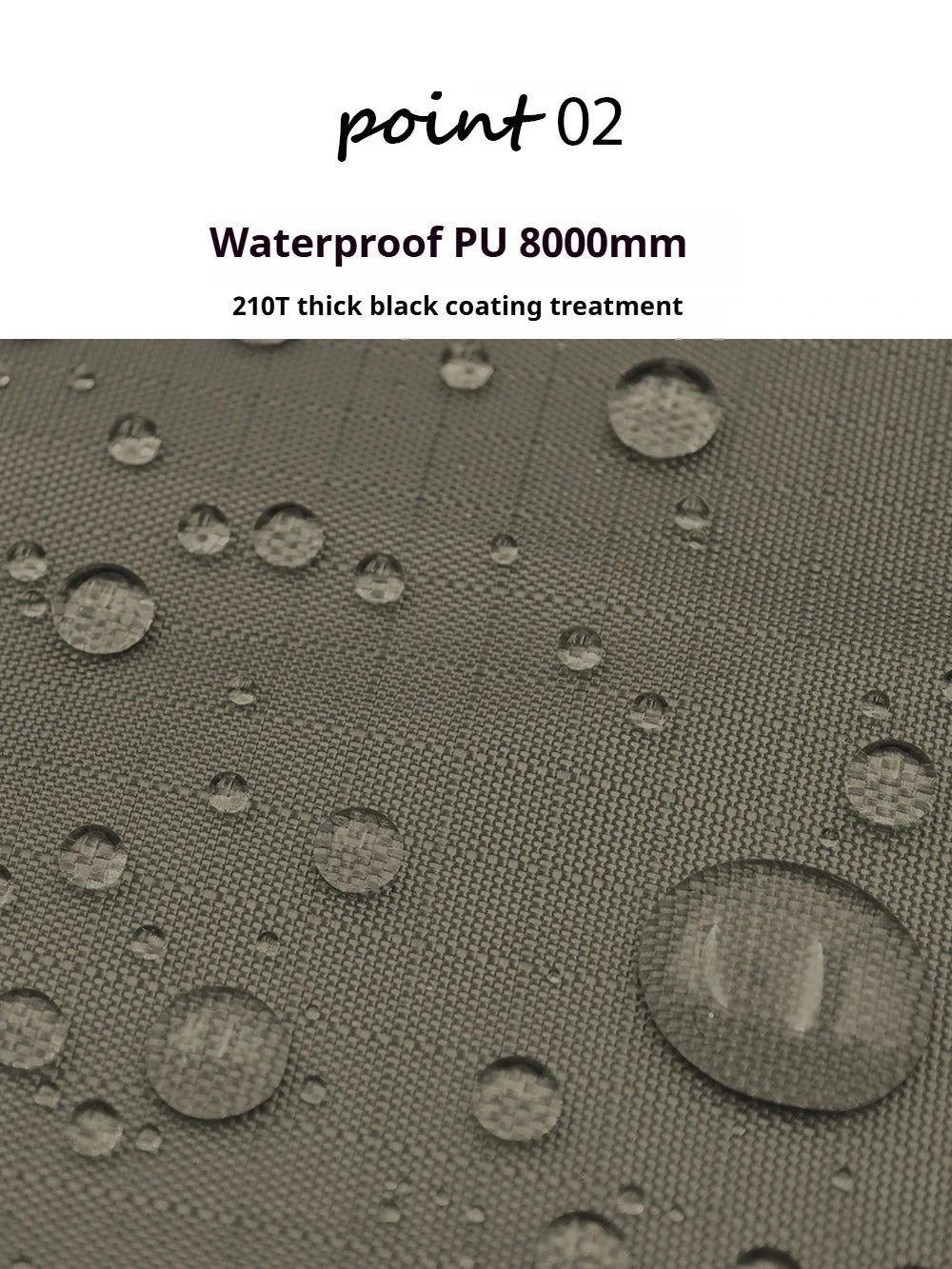Large Waterproof Camping Tarp 5.1×5.1m – Black Coated Sun Shelter Canopy for Outdoor Camping & Shade Trekker Essentials