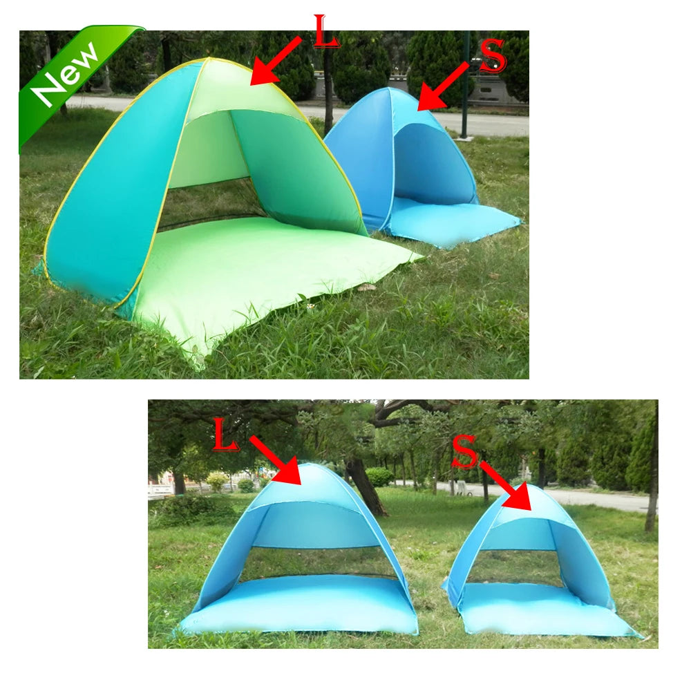Instant Pop-Up Beach Tent – Lightweight UV Protection Sun Shelter for Camping & Outdoor Travel (1–2 Person) Trekker Essentials