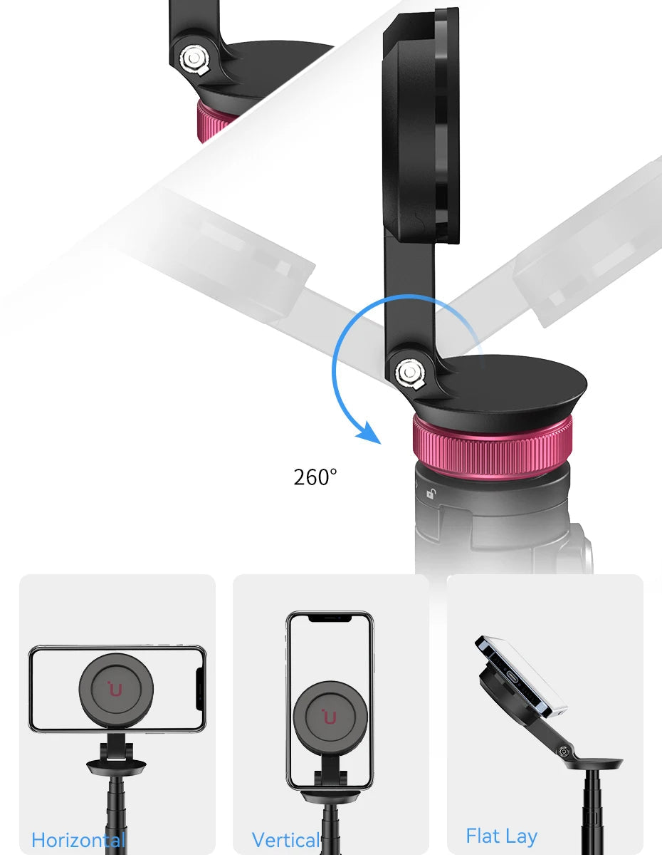Ulanzi MT-84 1.53M Magsafe Selfie Stick Tripod Stand Bluetooth Remote Phone Extension Tripod for IPhone 16 15 LiveStreaming Vlog Trekker Essentials