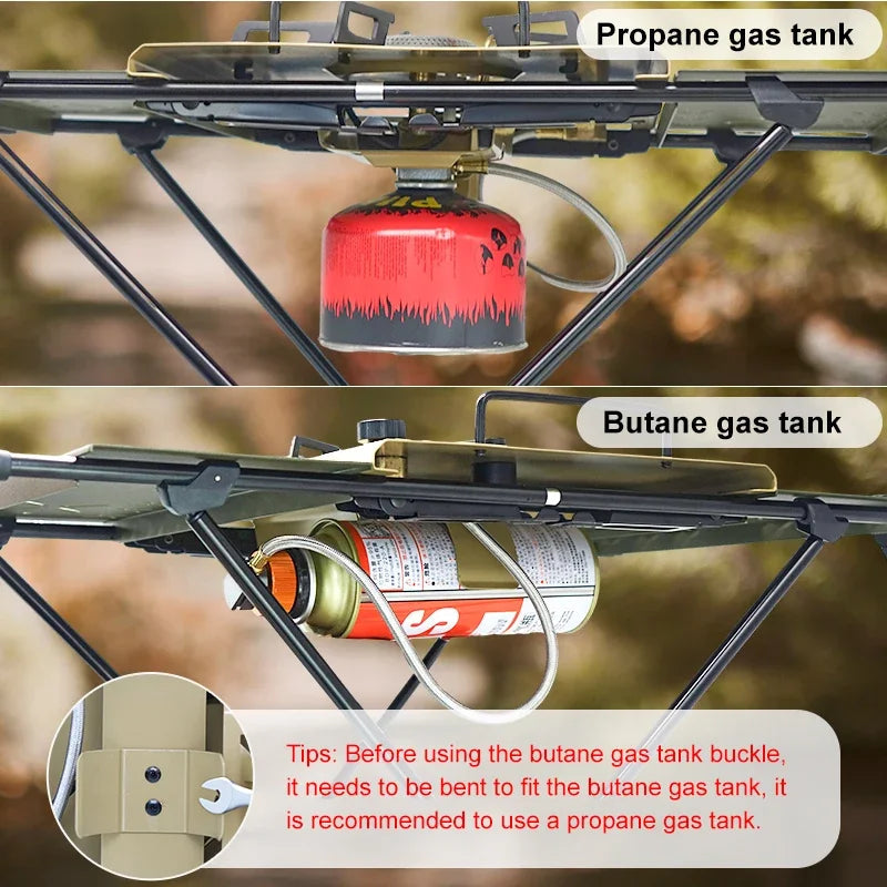 WESTTUNE IGT Gas Stove Burner Strong Fire Heater Furnace Portable Outdoor 4000W High Power Stainless Steel Camping Table Stove Trekker Essentials
