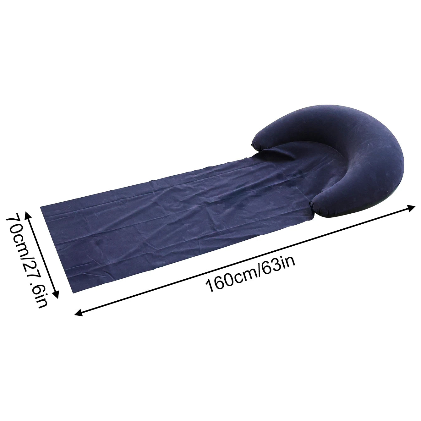 1PCOutdoor Camping Foldable Inflatable Beach Mat, Compact, Convenient and Simple Camping Outdoor Mat, Suitable For Beach Parties Trekker Essentials