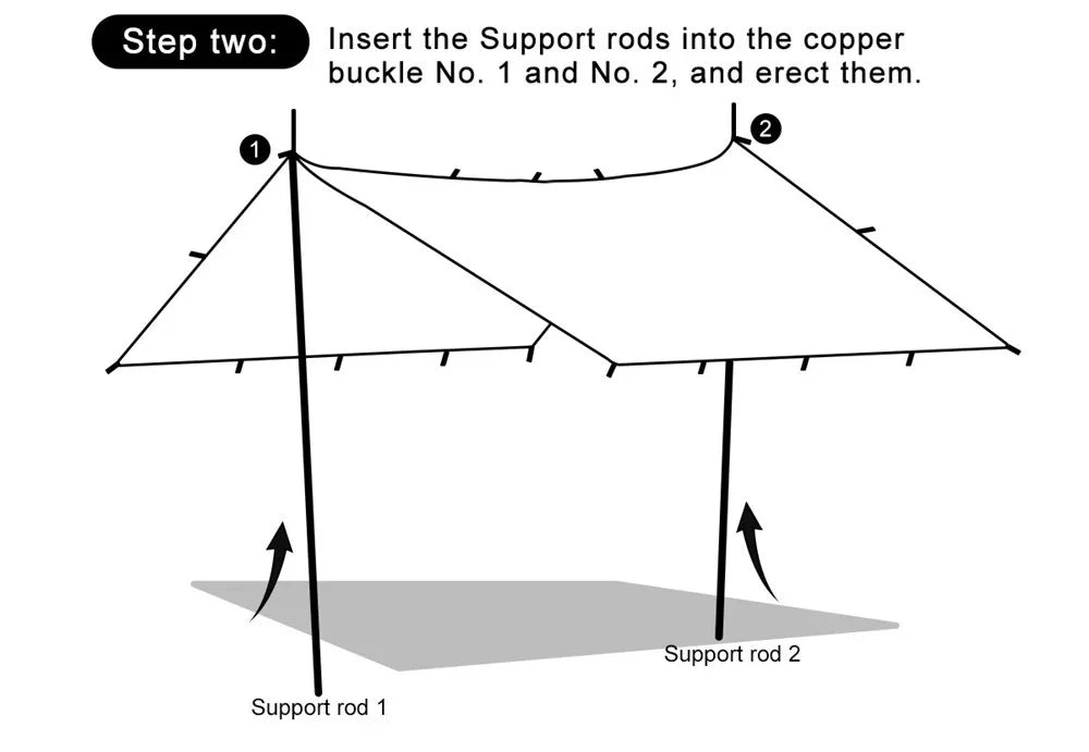 19 Hang Point Tarp Waterpoof Survival Bushcraft Sun Shelter Beach Shade Tent Outdoor Canopy Backpacking Tourist Awning 4x4 3x3m Trekker Essentials