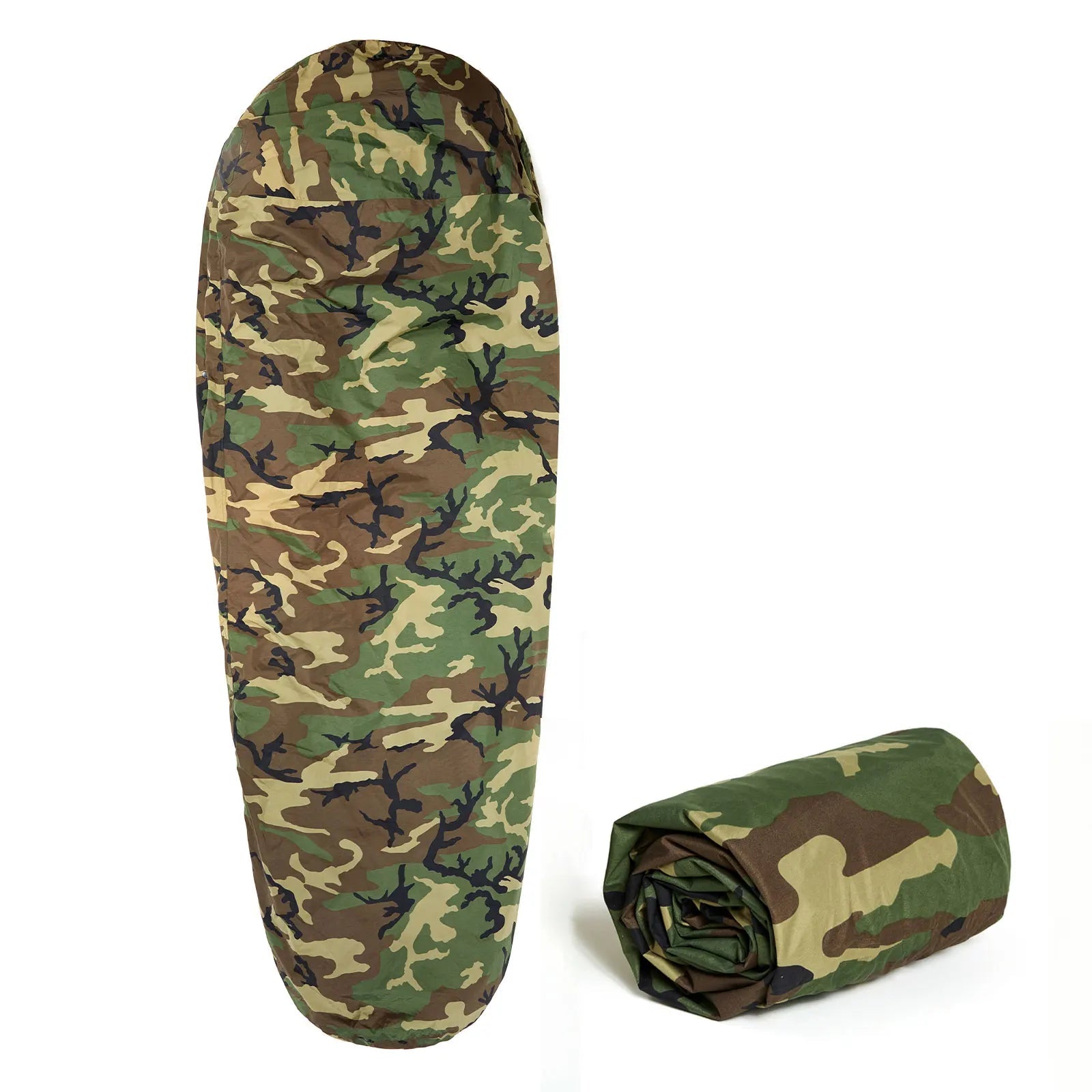 Tactical Bivy Cover Sleeping Bag – Waterproof Military Style Outdoor Sleeping Sack for Camping & Hiking Trekker Essentials