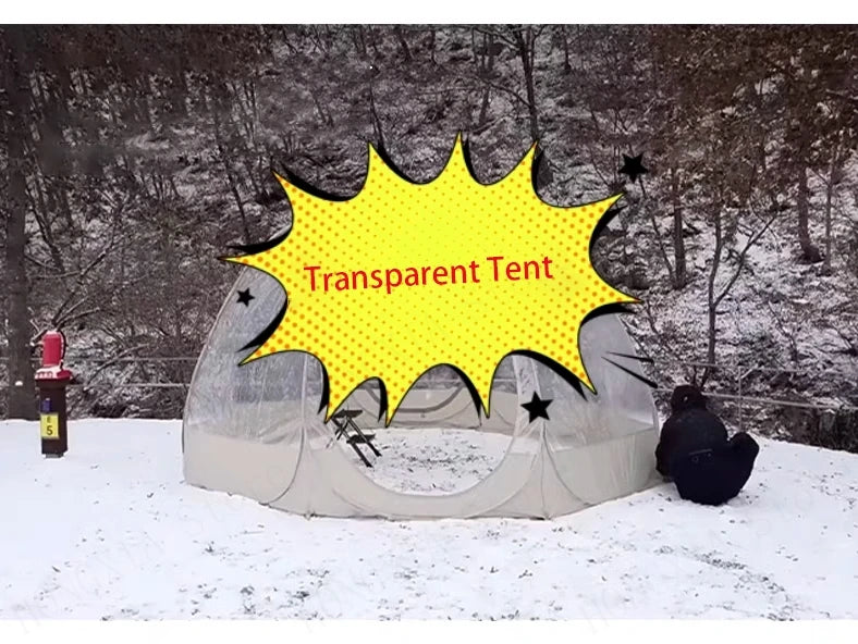 Transparent Bubble Tent – Starry Sky Camping Dome for Glamping, Patio & Outdoor Events (5–8 Persons) Trekker Essentials