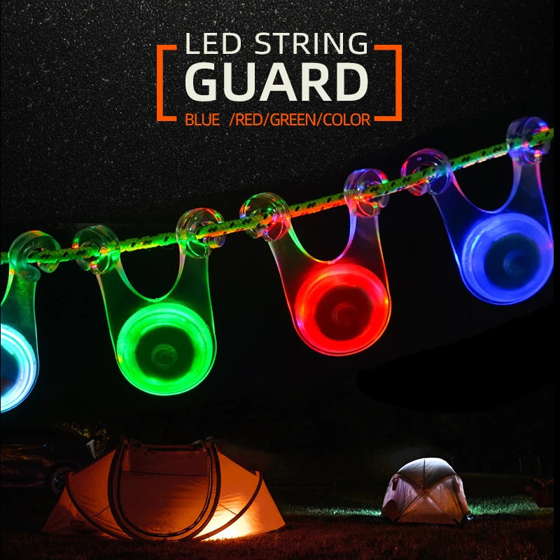10PCS Waterproof LED Tent Lights – Mini Hanging Safety Lights for Camping, Cycling & Outdoor Use Trekker Essentials