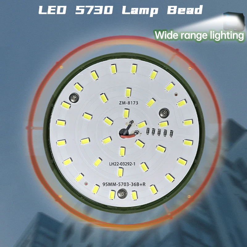 9900mAh Rechargeable Camping Lantern: Ultra-Bright LED Work Light with Magnet & Power Bank