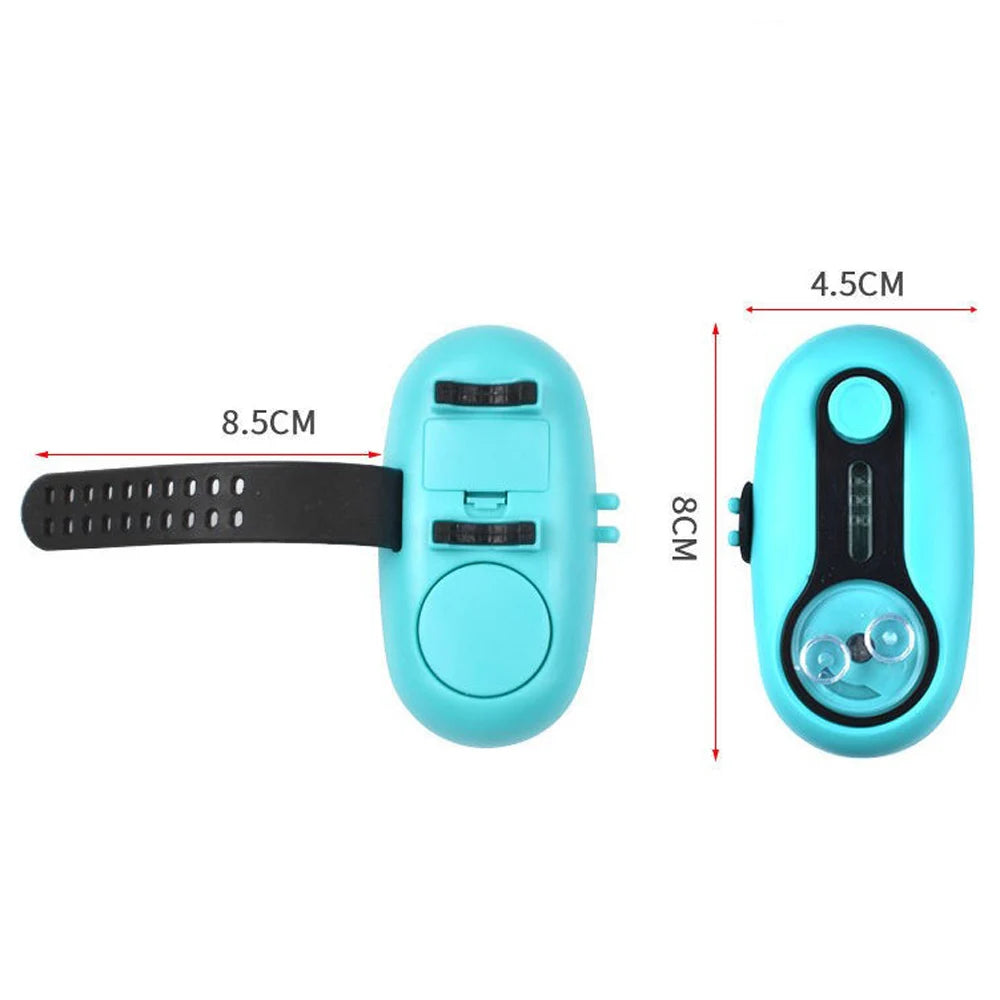 Alarma de picada universal con luz LED: alerta sonora electrónica para cañas de mar y río (diseño con clip)