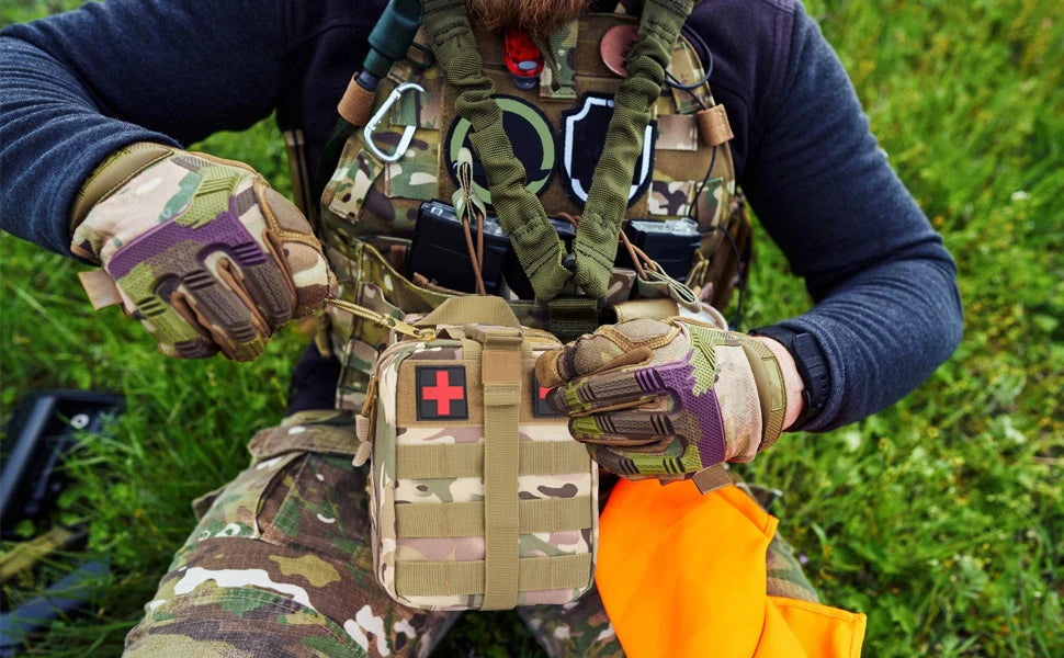 Tactical Molle First Aid Pouch – EDC Emergency Medical Kit Bag for Camping, Hiking & Survival Trekker Essentials