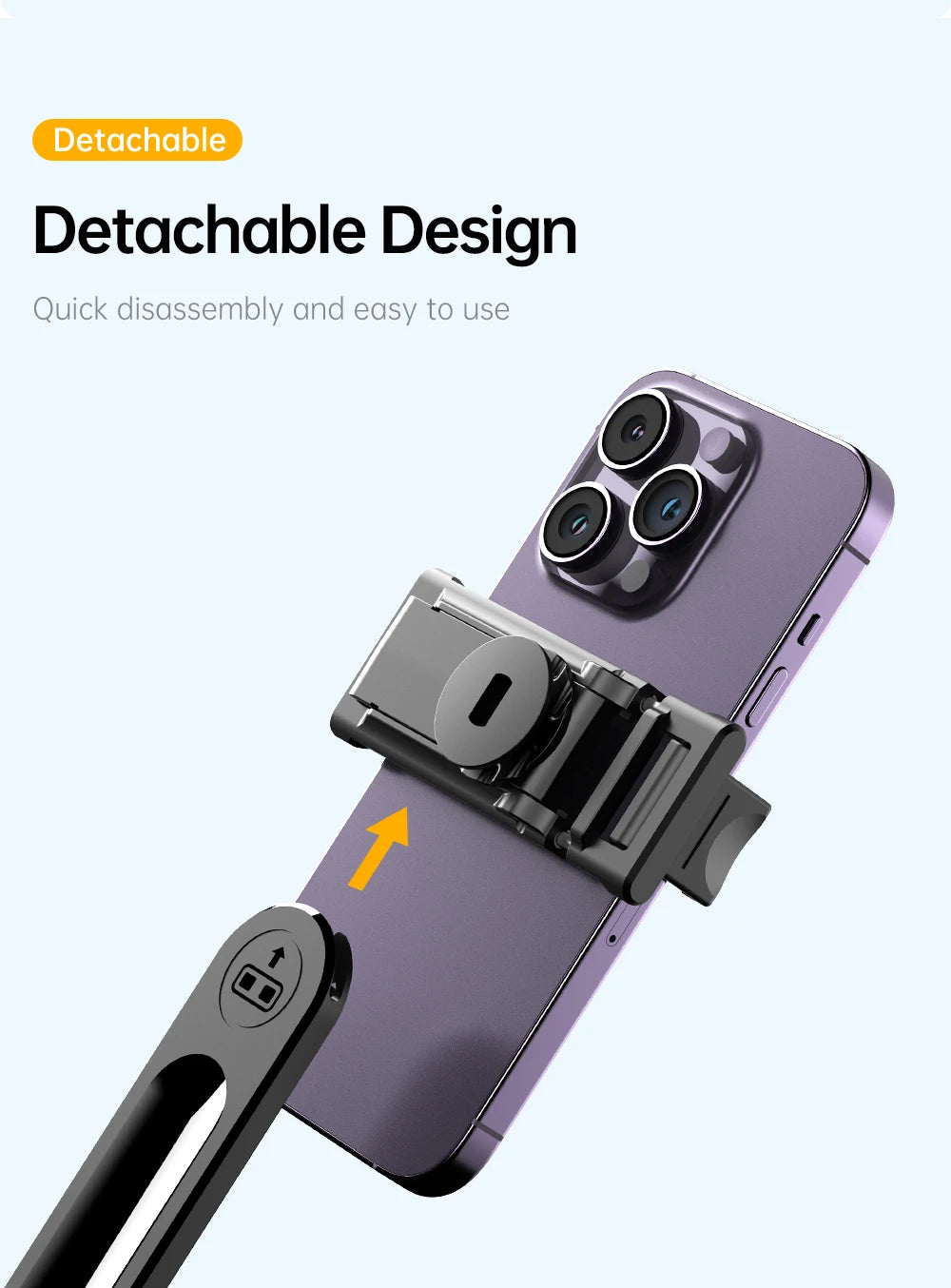 Portable Selfie Stick Tripod with Bluetooth Remote & 360° Phone Holder