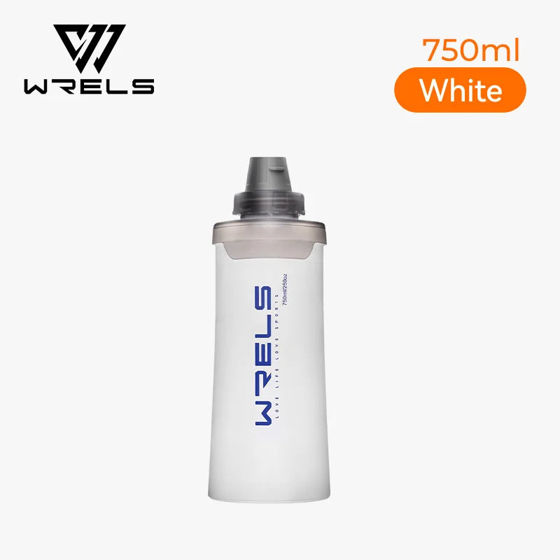 WRELS Soft Water Bottle with Filter Ultralight Collapsible Water Filter Bottle Hydrapak Soft Flask for Hiking Camping Backpack Trekker Essentials