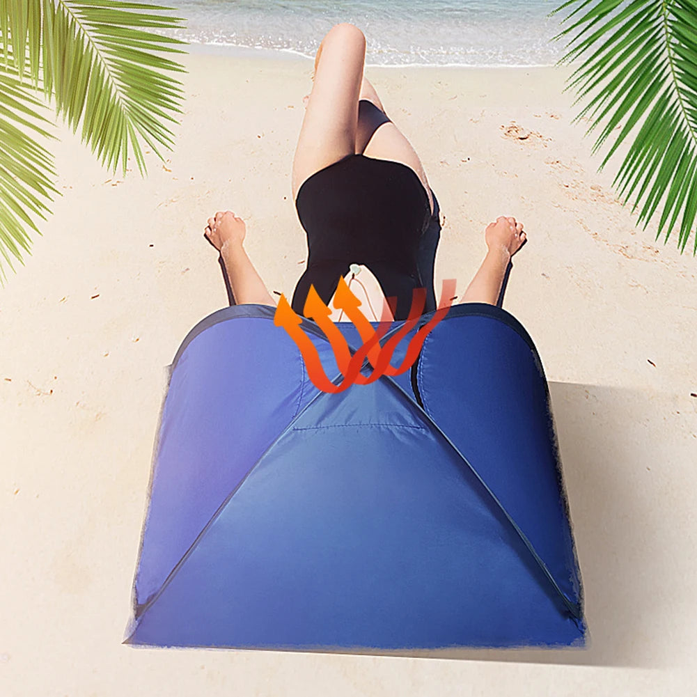 Head Tent Mini Portable Sun Shelter Pop-Ups Beach Tent Summer Beach Mini Sunbathing Head Tent Face Tent for Seasides Beach Trekker Essentials