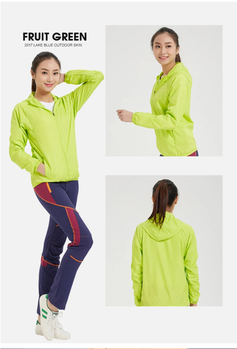 Camping Jacket Unisex Waterproof Windbreaker with UV Protection – Quick Dry Outdoor Jacket for Hiking, Fishing & Cycling Trekker Essentials