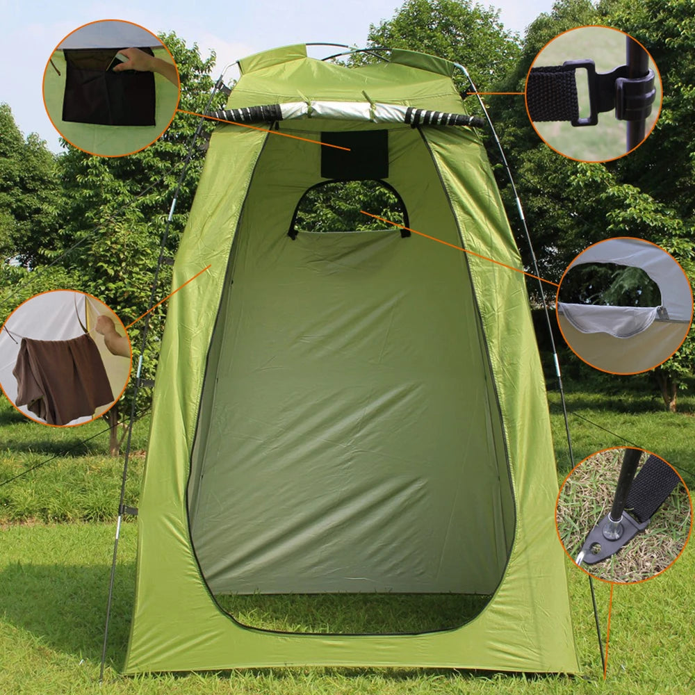 6-Foot Pop-Up Privacy Tent – Instant Changing Room & Camp Shower Shelter