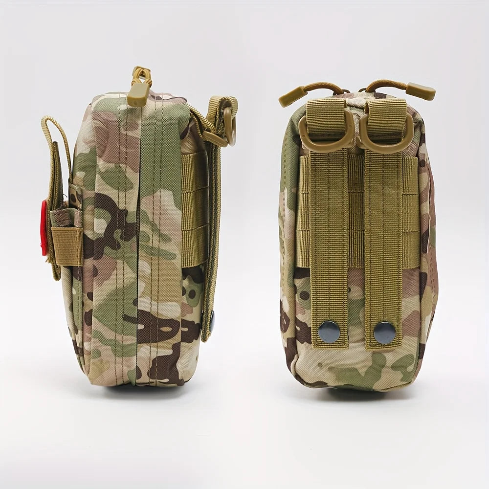 Tactical First Aid Kit with Tourniquet – MOLLE Emergency Medical Pouch for Camping, Hiking & Survival Trekker Essentials