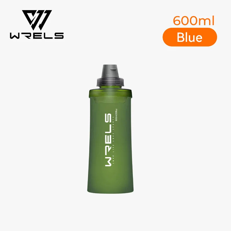 WRELS Soft Water Bottle with Filter Ultralight Collapsible Water Filter Bottle Hydrapak Soft Flask for Hiking Camping Backpack Trekker Essentials