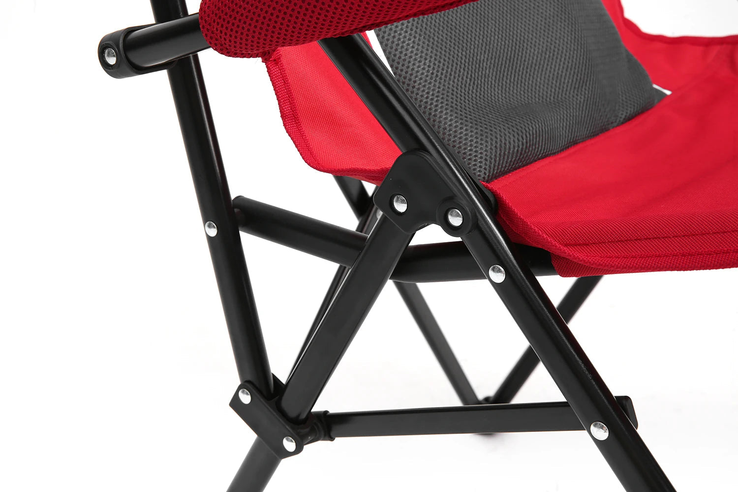 Outdoor Camping Chair, Portable Folding Lounge Moon Chair With Armrests, Drink Holder & Backrest For Outdoor Fishing Camping Trekker Essentials