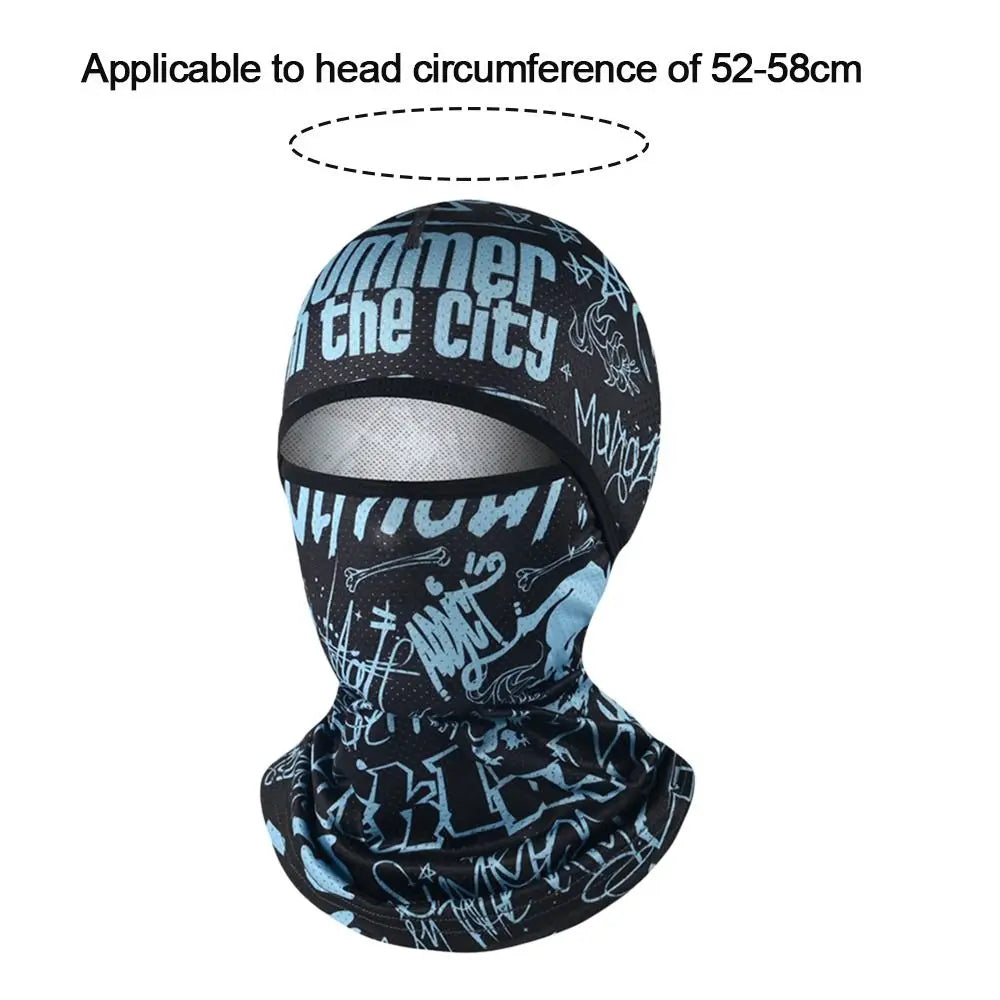 Hiking Scarves Motorcycle Cycling Helmet Hat - Sun Protection Balaclava Cooling Neck Face Cover Full Face Cap