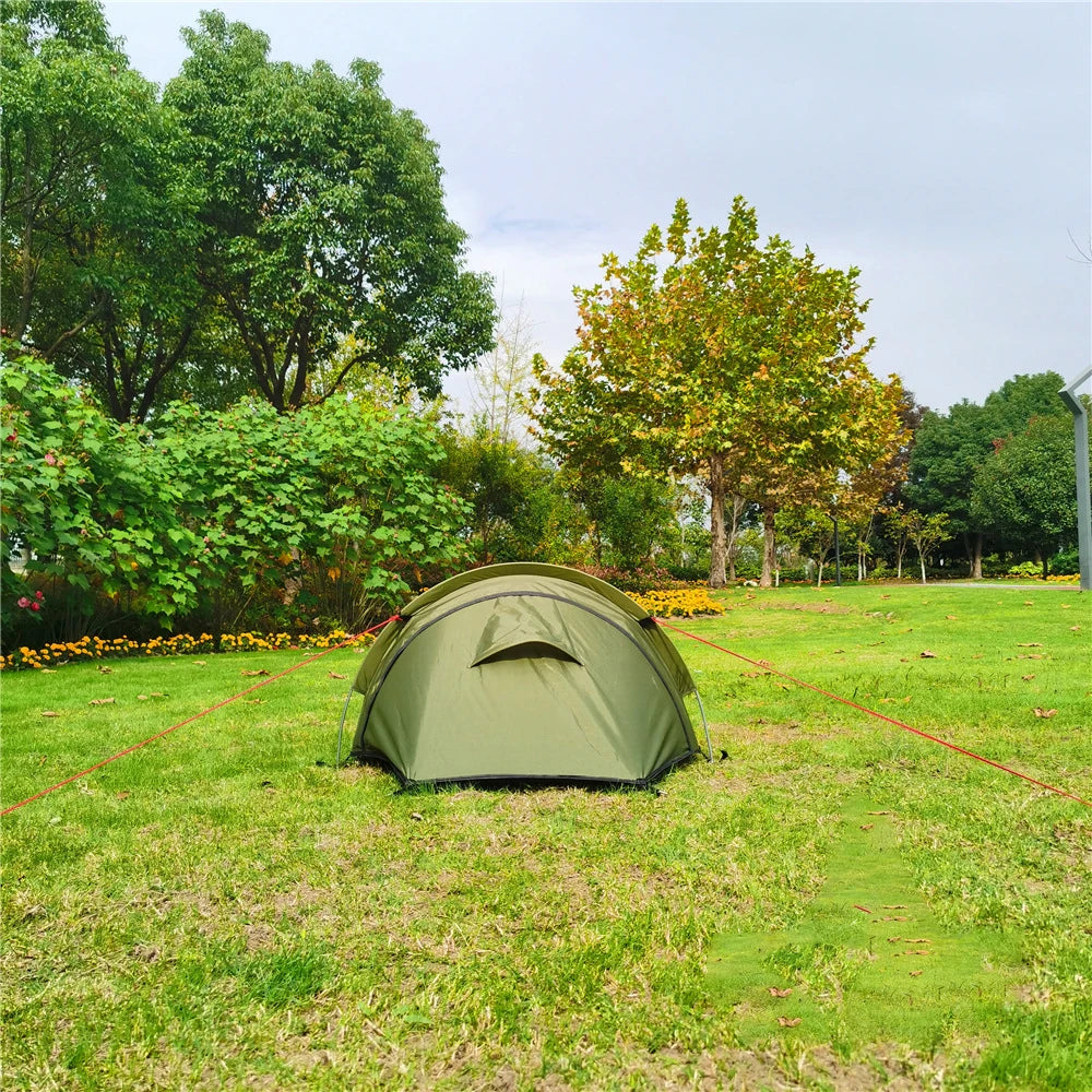 1-Person Ultralight Backpacking Tent – Waterproof 3-Season Camping & Cycling Tent Trekker Essentials