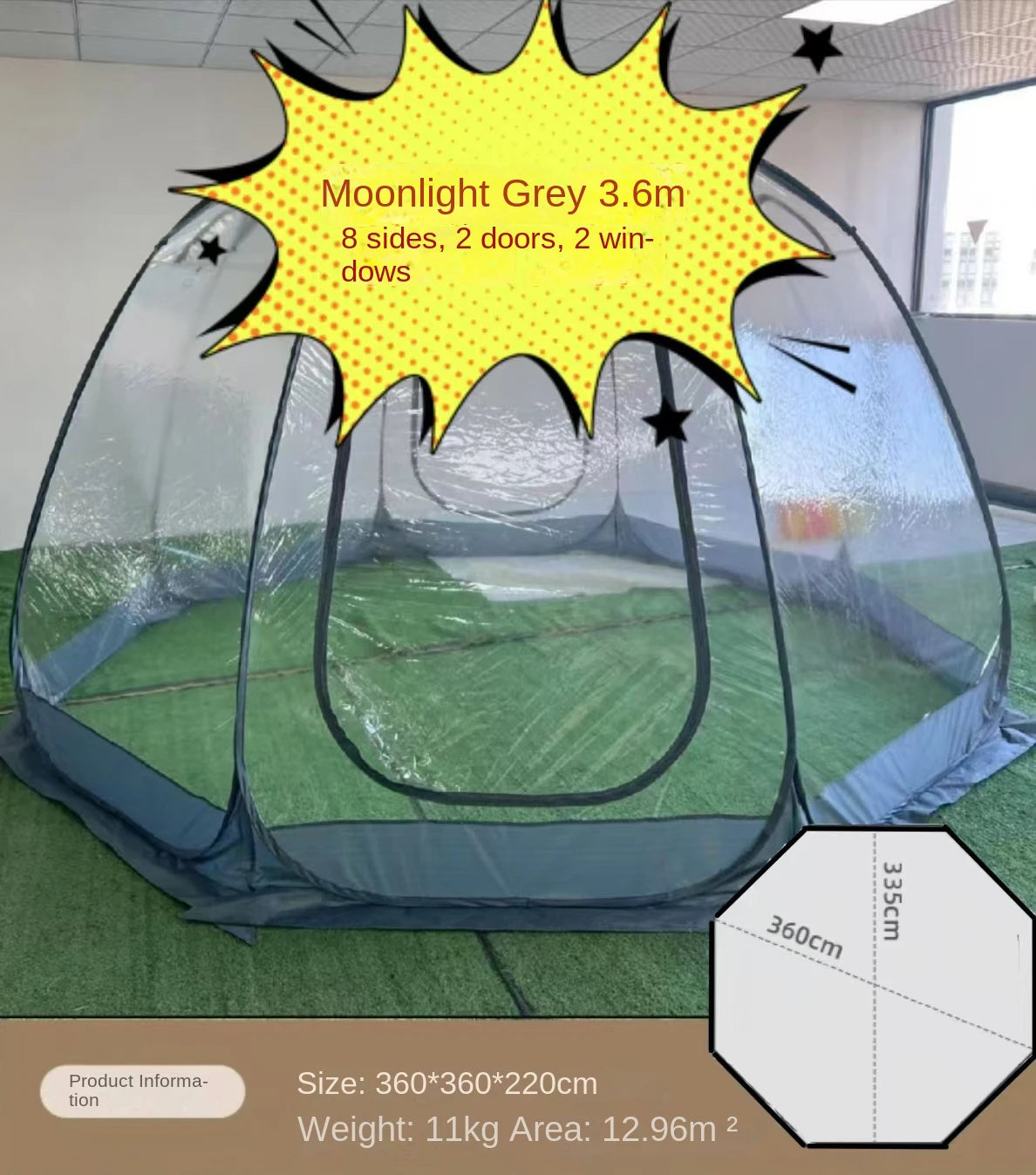 Transparent Bubble Tent – Starry Sky Camping Dome for Glamping, Patio & Outdoor Events (5–8 Persons) Trekker Essentials