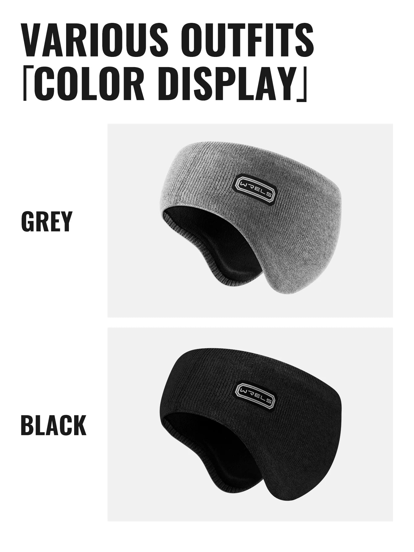 Windproof Fleece Ear Warmer Headband – Moisture-Wicking Winter Ear Protection