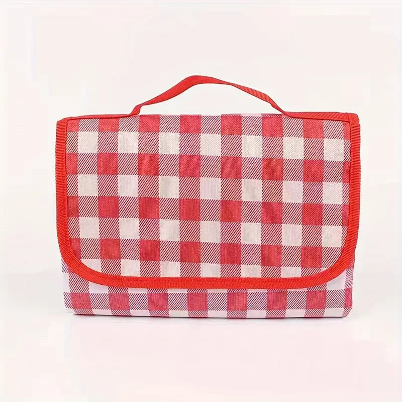 Esterilla de picnic impermeable 3 en 1 para camping, senderismo y playa: manta plegable portátil para exteriores con cierre de seguridad.