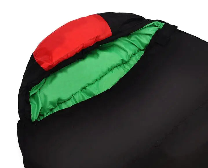 Thickened Cotton Sleeping Bag for Winter: 4-Season Mummy Bag with Adjustable Temperature Ratings