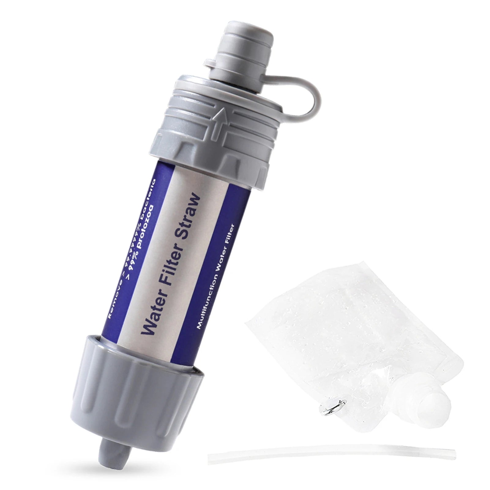 Portable Water Filter Straw – Emergency Survival Water Purifier for Camping, Hiking & Backpacking Trekker Essentials