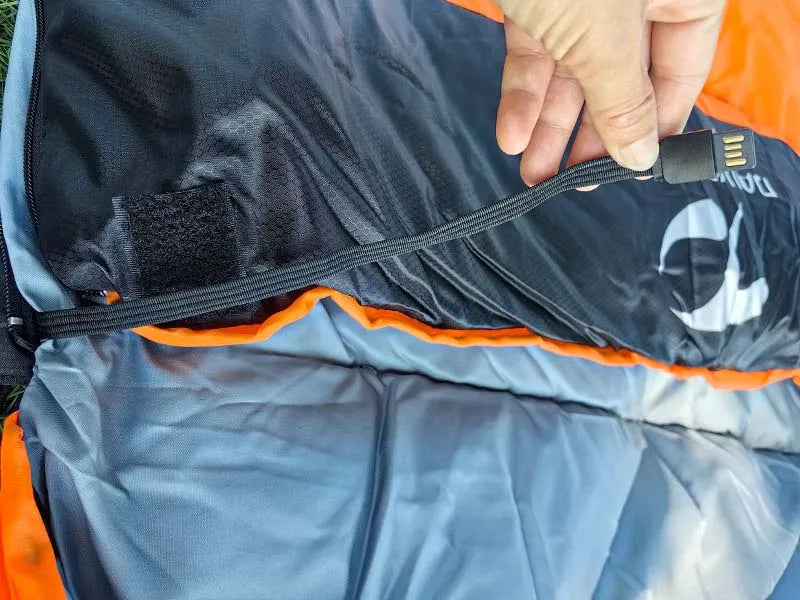 USB Heated Sleeping Bag – Waterproof Lightweight Winter Gear with 4-Zone Heating