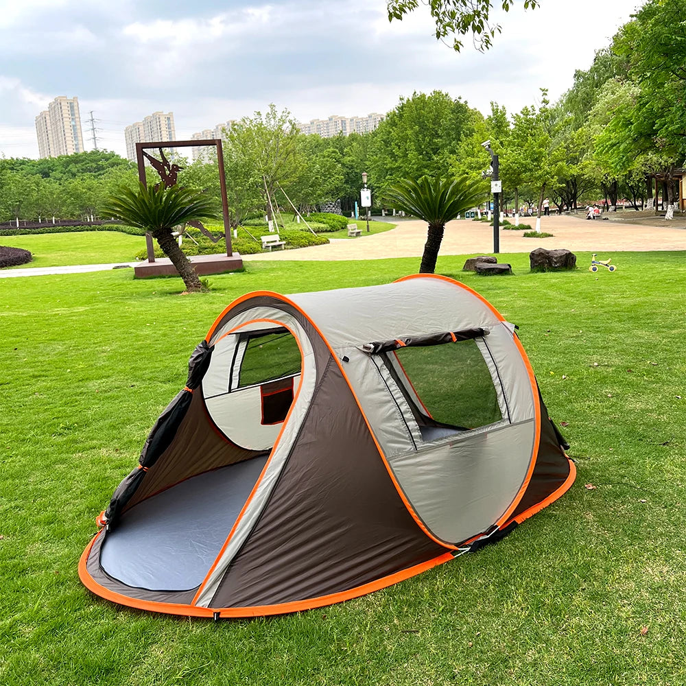 5-8 people quick opening hand throw tent waterproof camping boat tent outdoor tent fully automatic pop-up Trekker Essentials