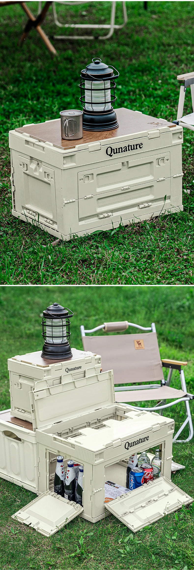 Foldable Camping Storage Box (26L / 60L) – Heavy-Duty Portable Organizer for Travel, Picnic & Car Storage Trekker Essentials