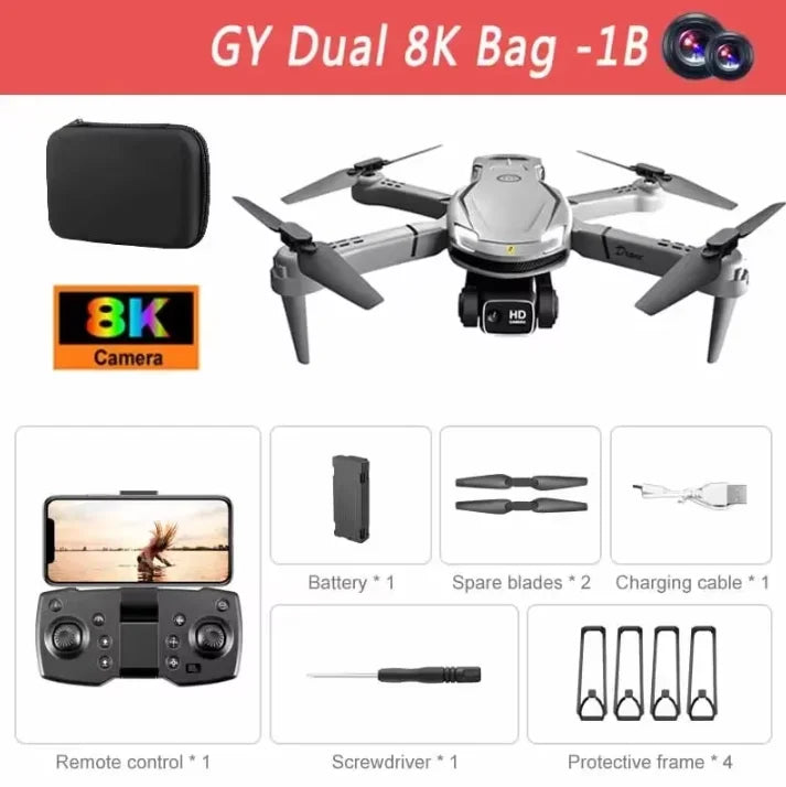 8K HD Dual Camera GPS Drone with 5G Transmission & Omnidirectional Obstacle Avoidance