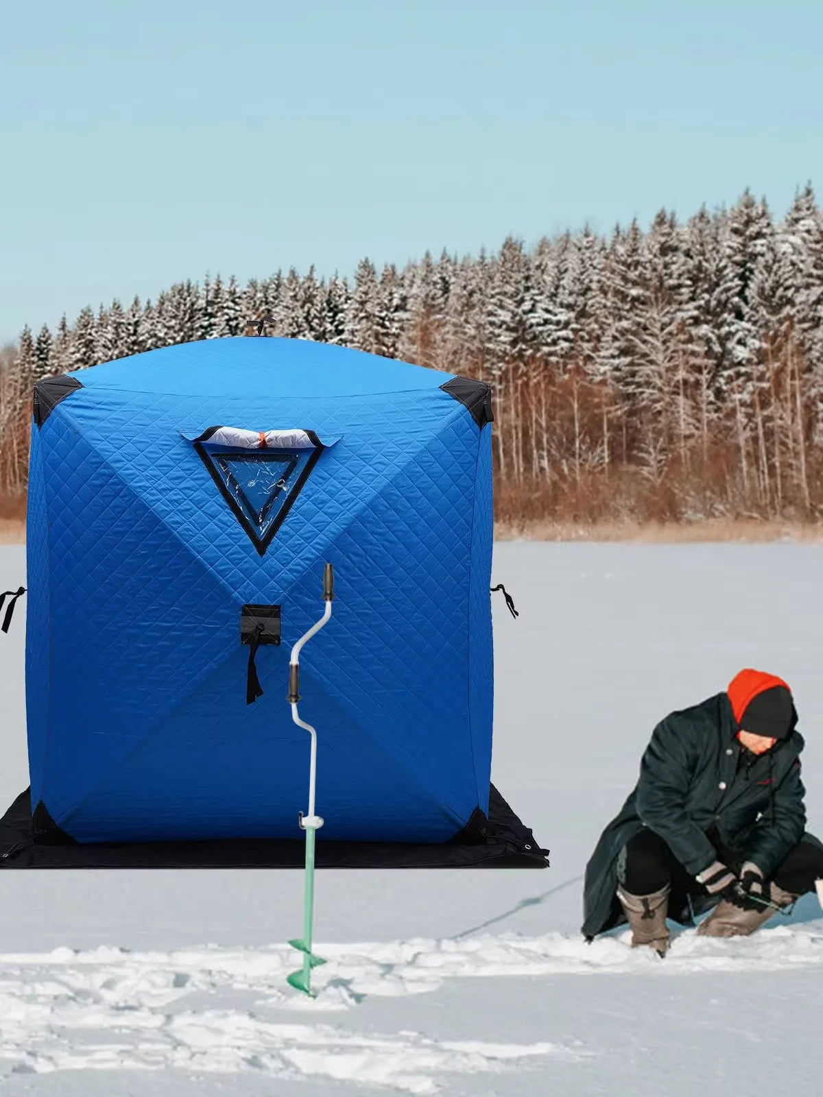 Insulated Ice Fishing Tent for 1–2 Persons – Portable Thermal Shelter – Trekker Essentials