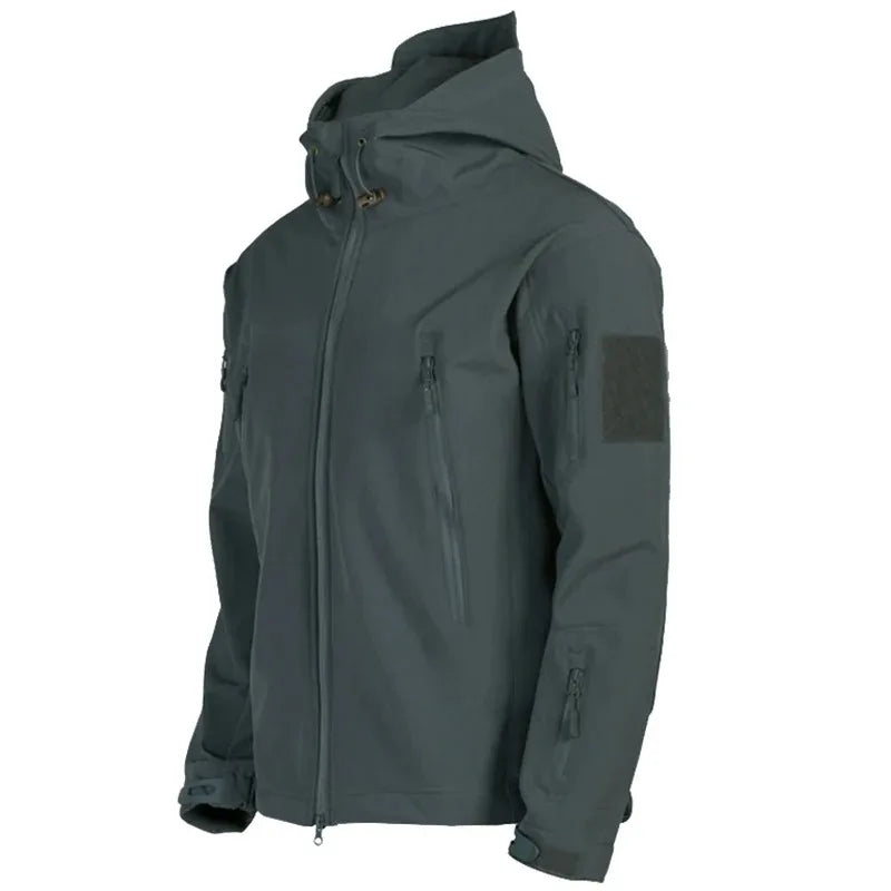 Men’s Tactical Hooded Jacket – Waterproof Softshell Military Utility Bomber for Outdoor & Casual Wear Trekker Essentials