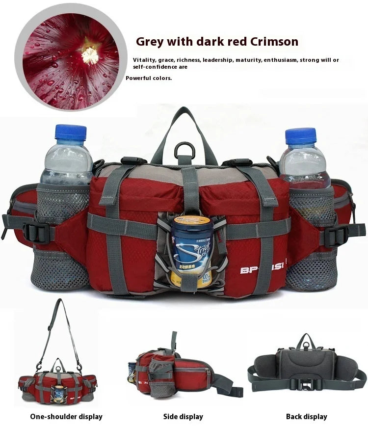 Hiking Waist Bag Outdoor Cycling Waterproof Backpack Reflective Strip Sports Fanny Pack Camping Nylon Hunting Accessor Trekker Essentials