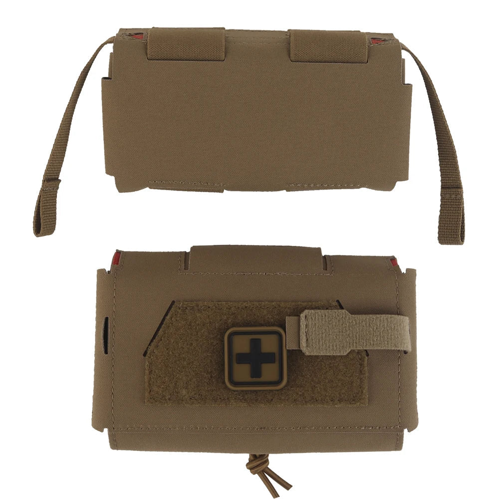 Camo Style MD2 Compact Trauma Kit Tactical IFAK Medical First Aid Pouch Outdoors Hunting Camping Patrol Survival Equipment Trekker Essentials