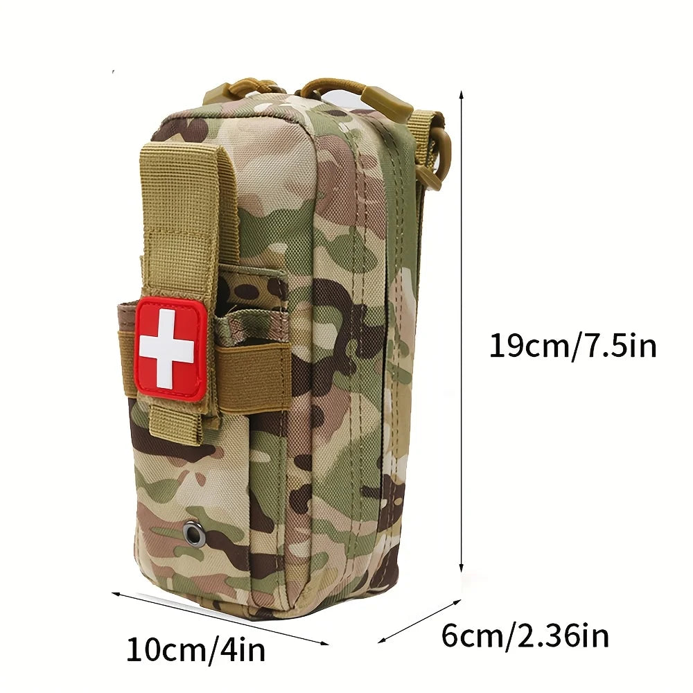 Tactical First Aid Kit with Tourniquet – MOLLE Emergency Medical Pouch for Camping, Hiking & Survival Trekker Essentials